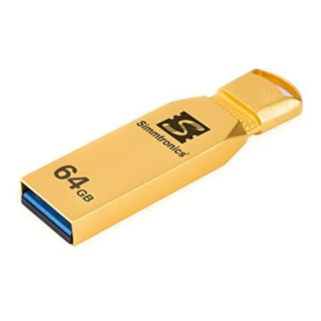 Simmtronics ZipX 64 GB Pen Drive USB 3.0 Flash Drive Metal Body for Laptop and Computer