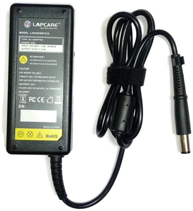 Lapcare Adapter for HP 18.5v 3.5A 65W Yellow Pin
